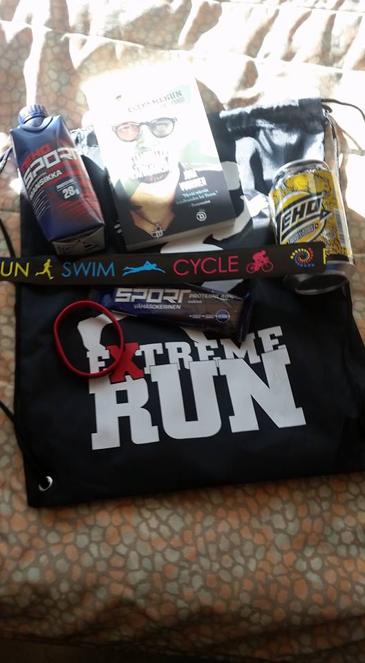 Osallistujille jaettu tuotepaketti