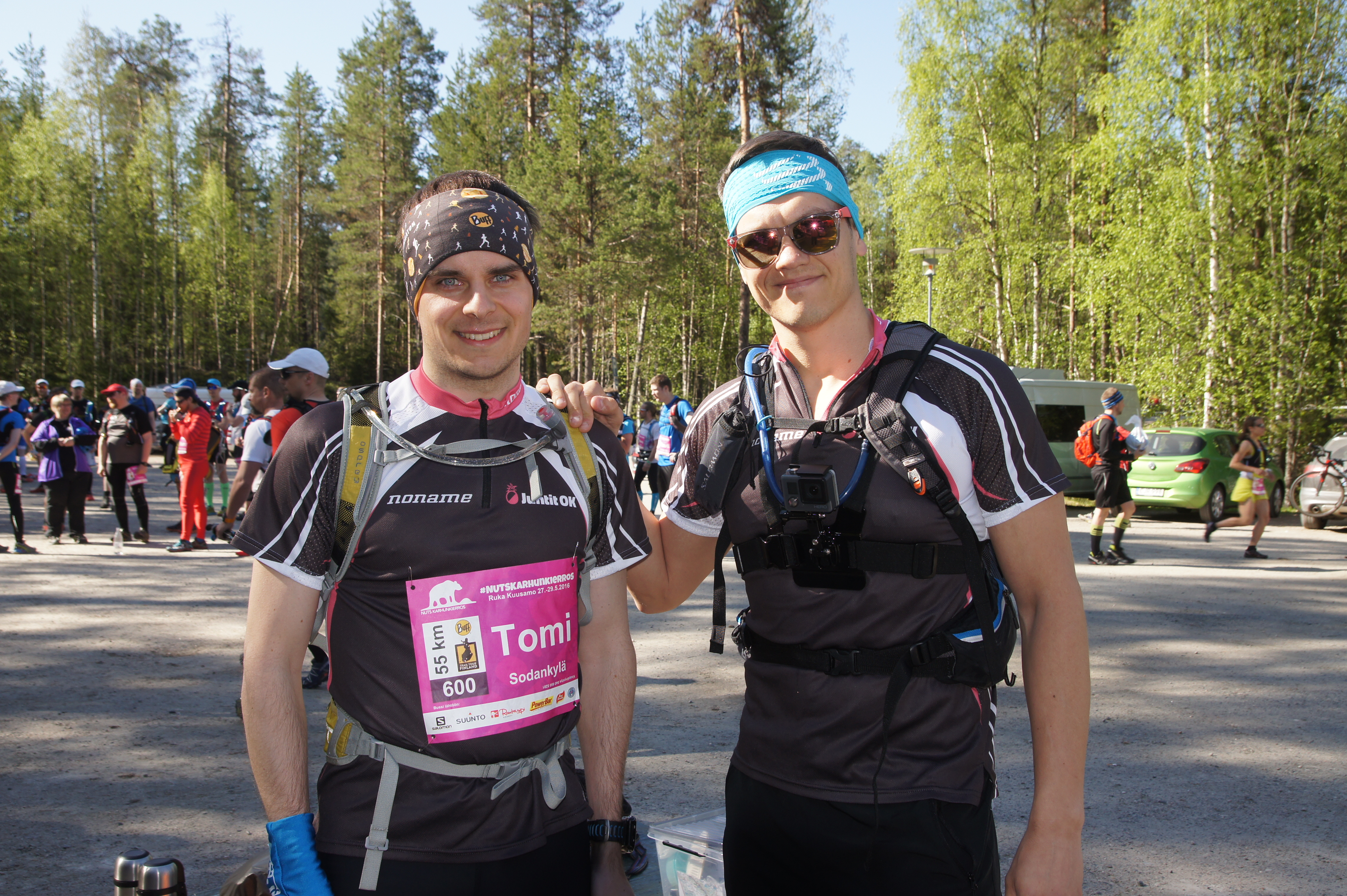 Tompan kanssa Oulangalla valmiina starttiin