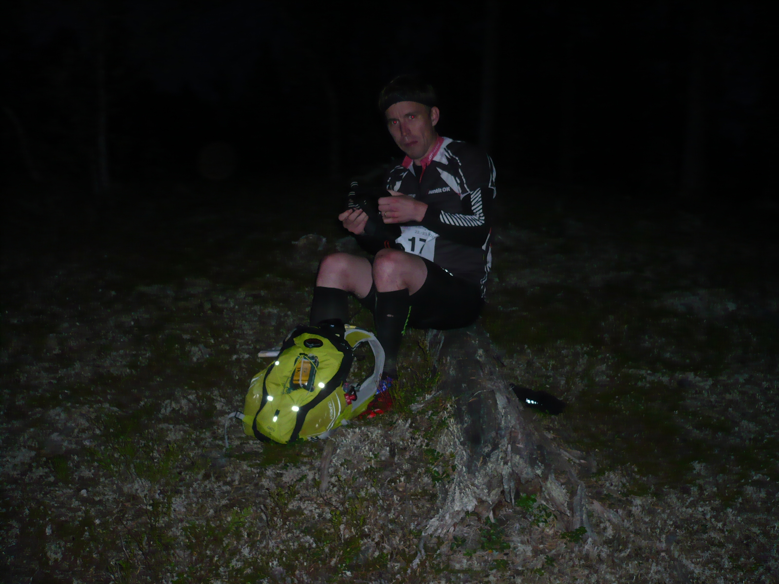 Lamppu päähän ja suolle