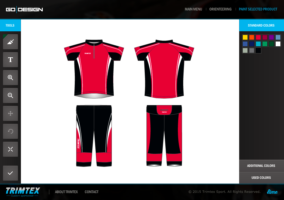 Trimtexin suunnittelutyökalu luonnostelua varten