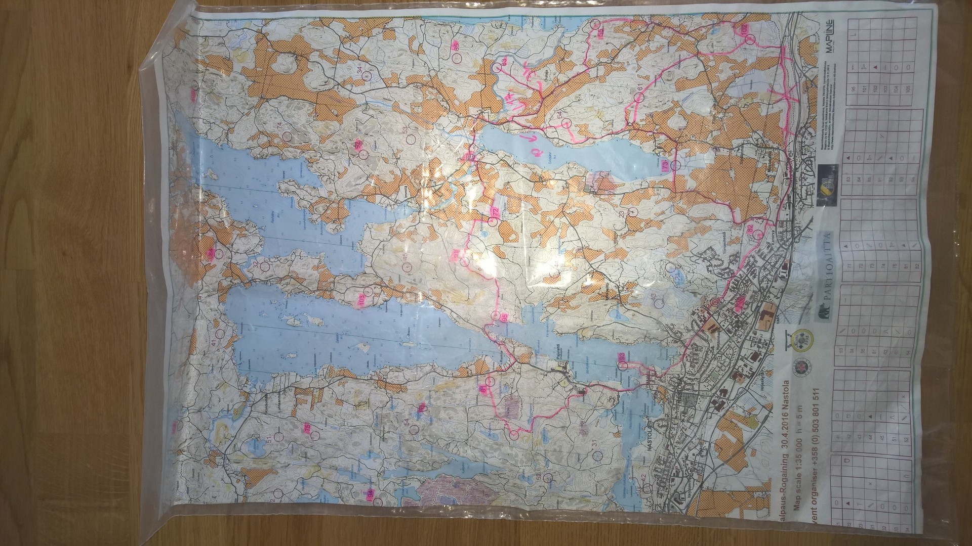 Juntit OK 2, suunniteltu reitti